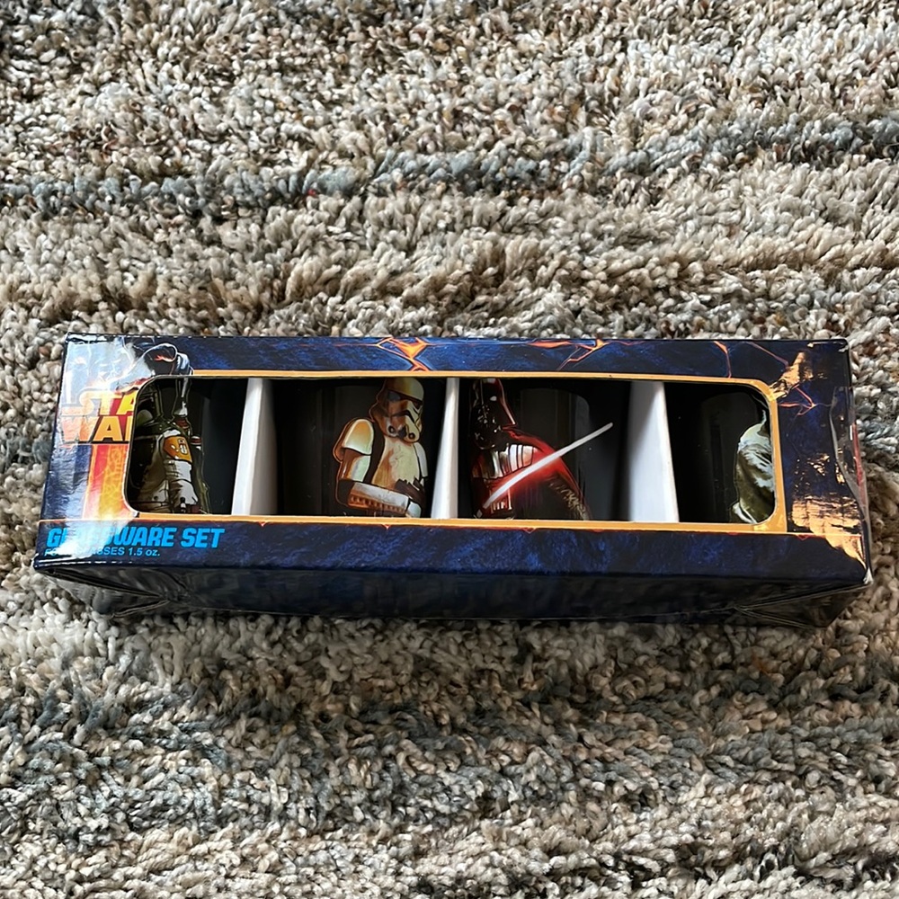 Star Wars Shot Glass Set Vader Yoda